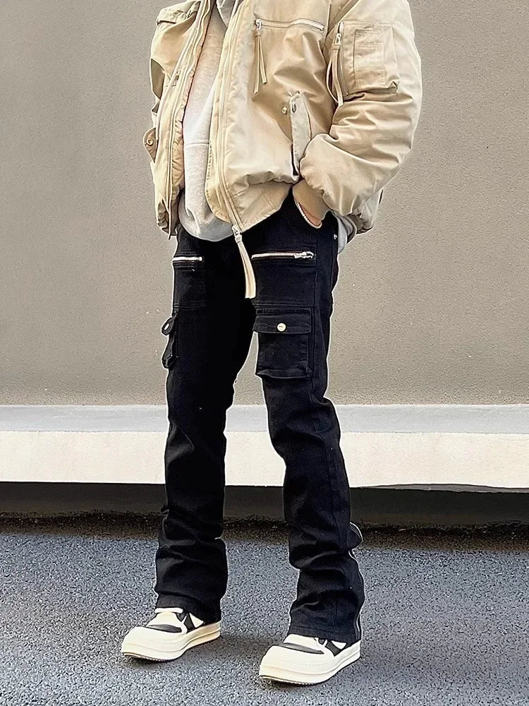 Vintage Multi-pocket Jeans