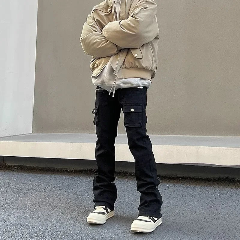 Vintage Multi-pocket Jeans
