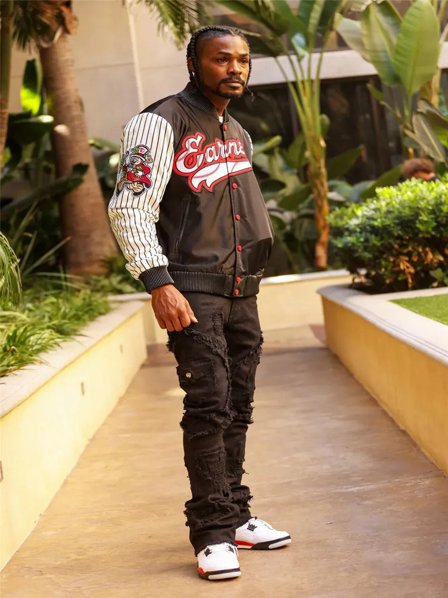 Casual Denim Ripped Multi Pockets Jeans
