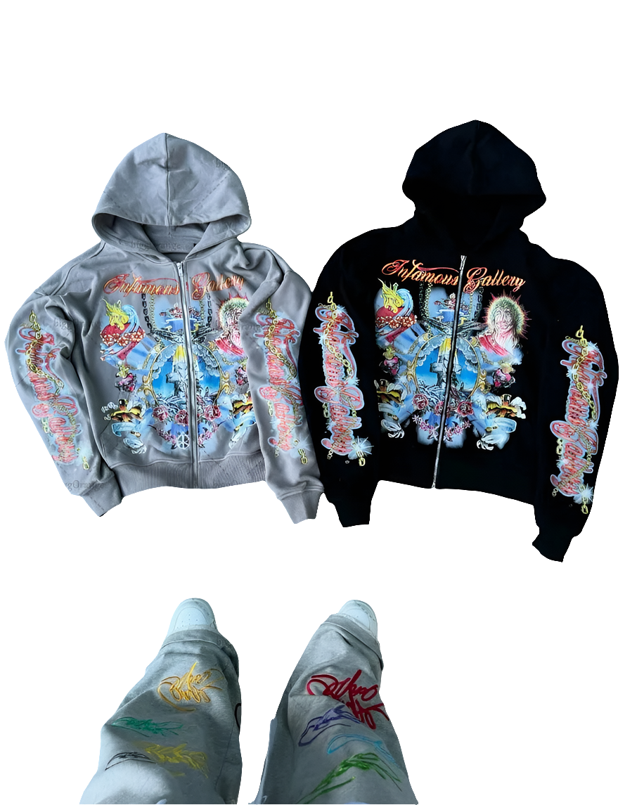 Trendy Retro Gothic Punk Style Hoodie